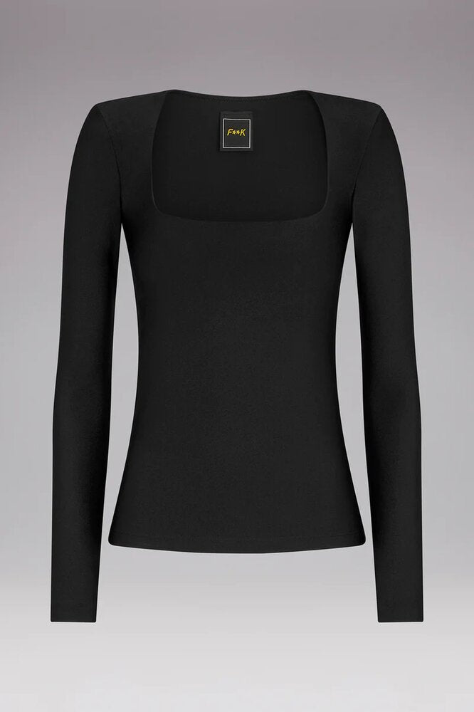 MAGLIA DONNA NERO FW23-0040 NERO FXXK